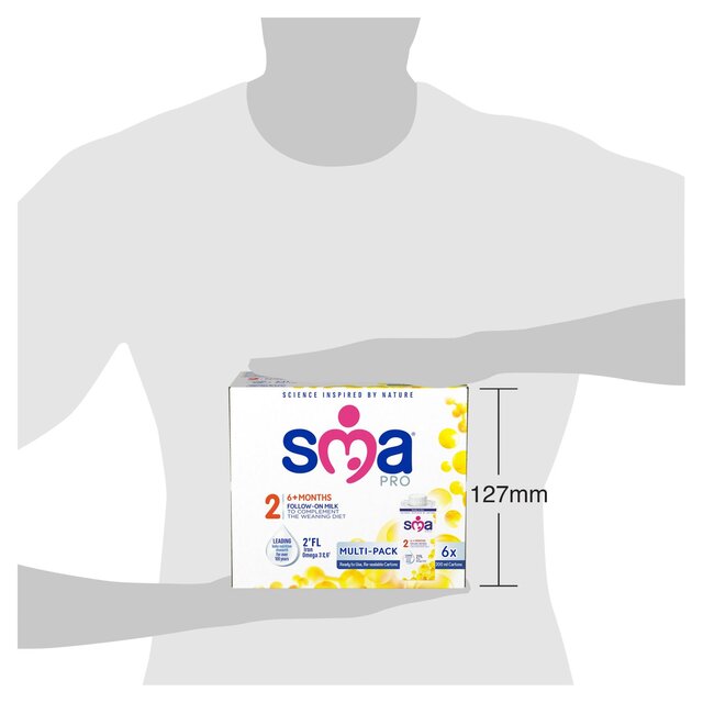 SMA PRO Follow-On Baby Milk 6 Month+ Ready-To-Use Formula Milk 6 Pack thumbnail 3