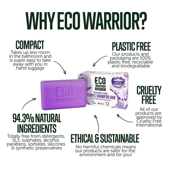 Eco Warrior Colour Edit Purple Shampoo Bar thumbnail 5