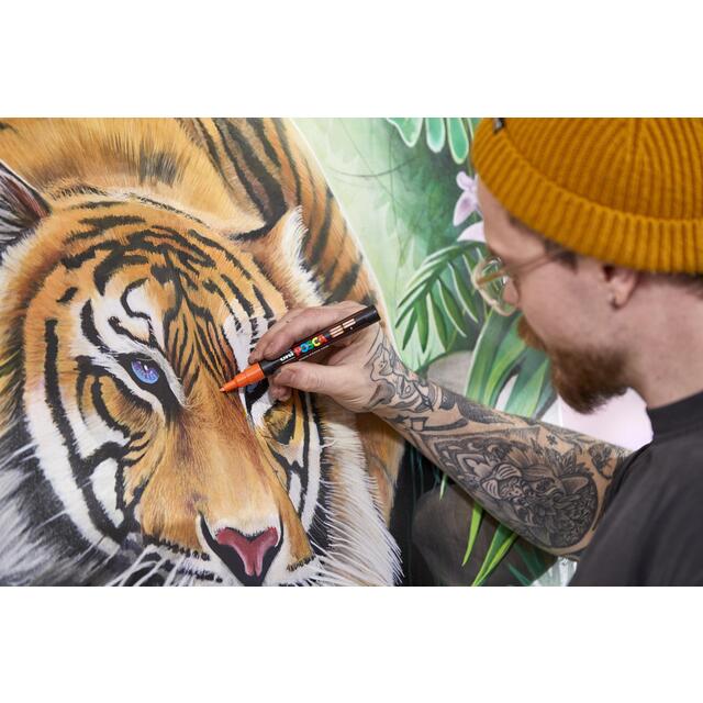 Posca PC-5M Fluorescent Colour Pens- 4 pack thumbnail 3