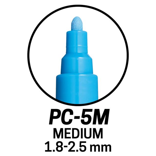 Posca PC-5M Fluorescent Colour Pens- 4 pack thumbnail 5