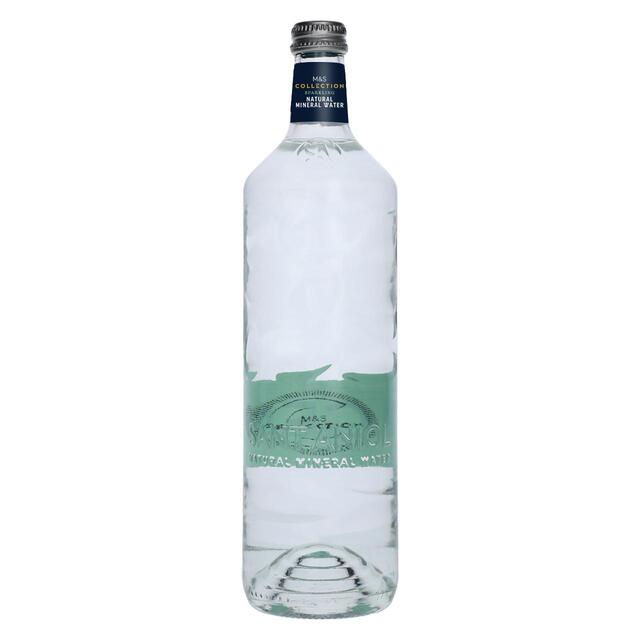 M&S Collection Sparkling Natural Mineral Water Glass