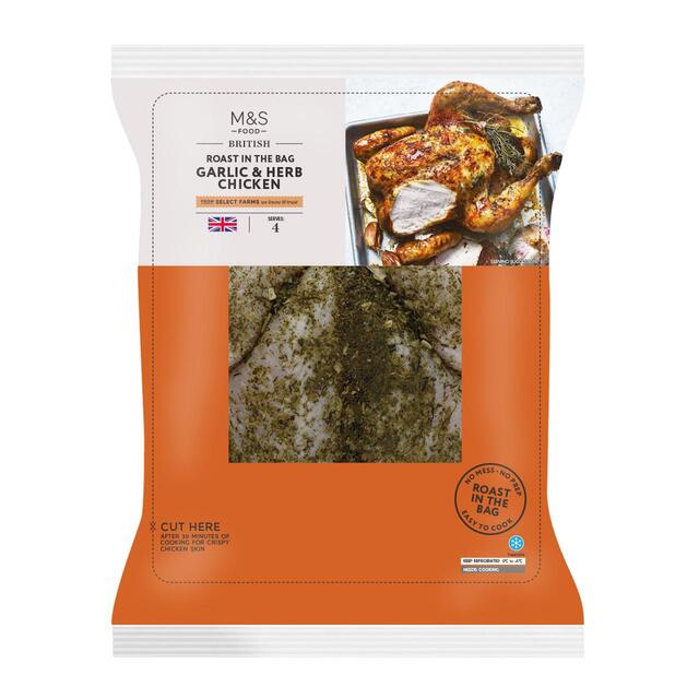 M&S Garlic & Herb Whole Chicken thumbnail 2