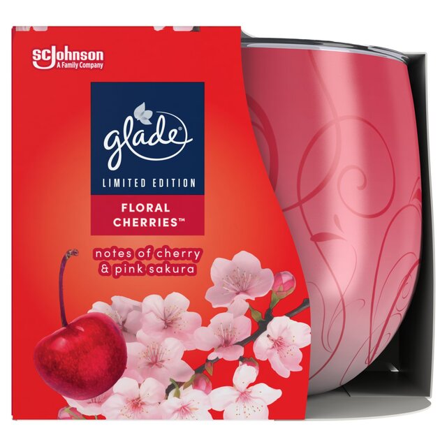 Glade Candle, Floral Cherries