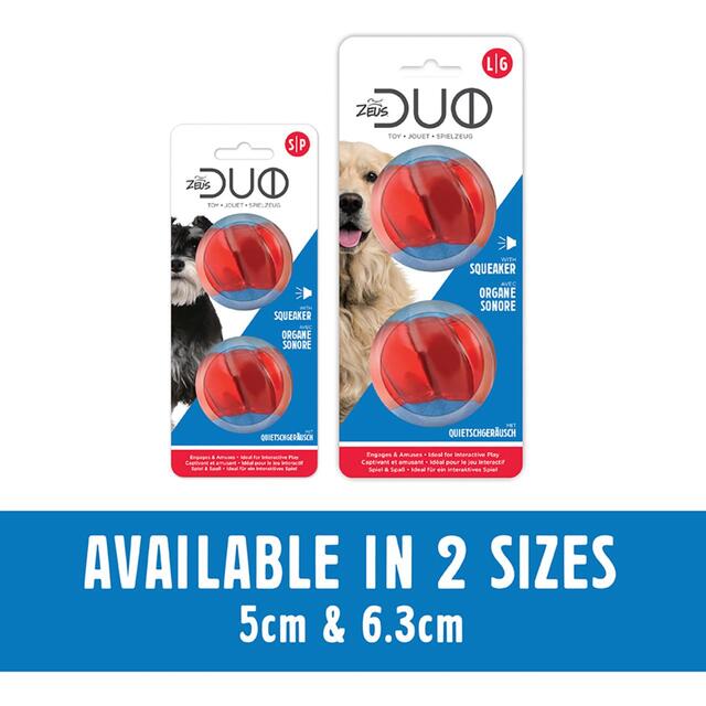 Zeus Duo Ball 5cm With Squeaker thumbnail 4