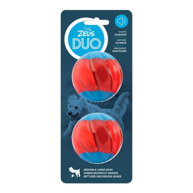 Zeus Duo Ball 6.3cm With Squeaker