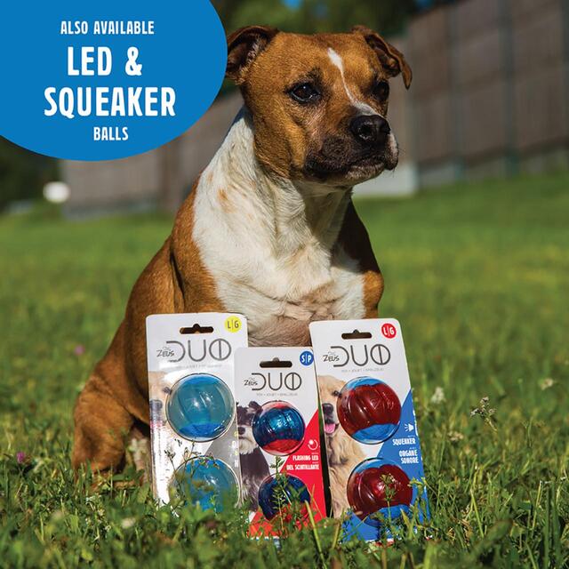 Zeus Duo Ball 6.3cm With Squeaker & Glo thumbnail 7