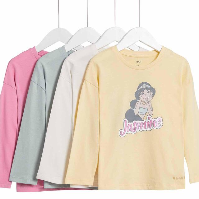 M&S Princess Top, 4 Pack, 2-7 Years