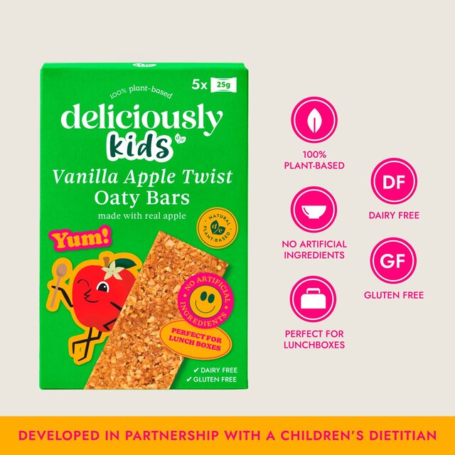 Deliciously Kids Vanilla Apple Twist Oaty Bars thumbnail 7