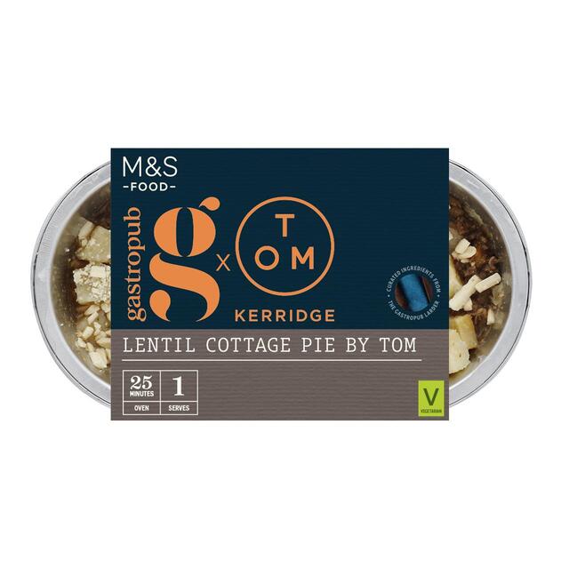 M&S Gastropub Braised Lentil & Spinach Cottage Pie for One by Tom
