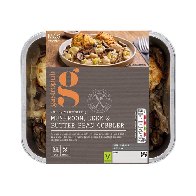 M&S Gastropub Mushroom Leek & Butterbean Cobbler Main for Two thumbnail 2