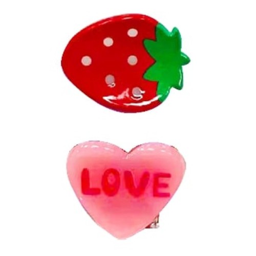 Invisibobble CLIPSTAR GLOW KIDS FRUTTI STRAWBERRY 2PC thumbnail 2