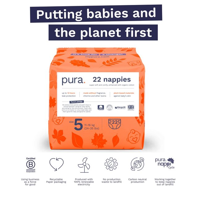 Pura Nappies Size 5 thumbnail 2