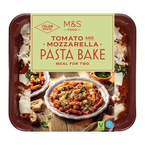 M&S Tomato & Mozzarella Pasta Bake Serves 2