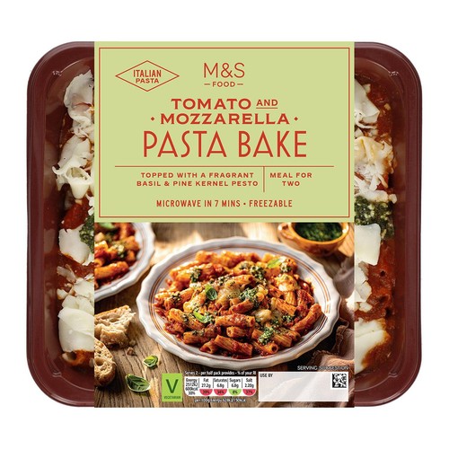 M&S Tomato & Mozzarella Pasta Bake Serves 2 thumbnail 2