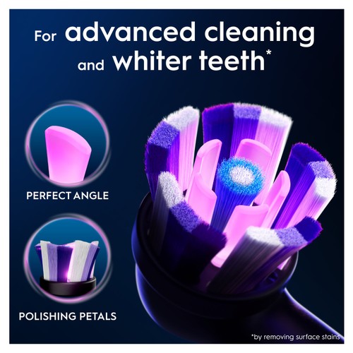 Oral-B iO Radiant White Black Toothbrush Heads Refills thumbnail 3