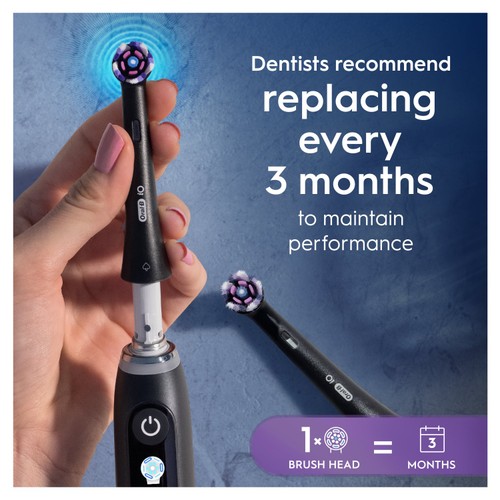 Oral-B iO Radiant White Black Toothbrush Heads Refills thumbnail 4