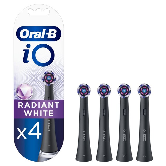 Oral-B iO Radiant White Toothbrush Heads Black