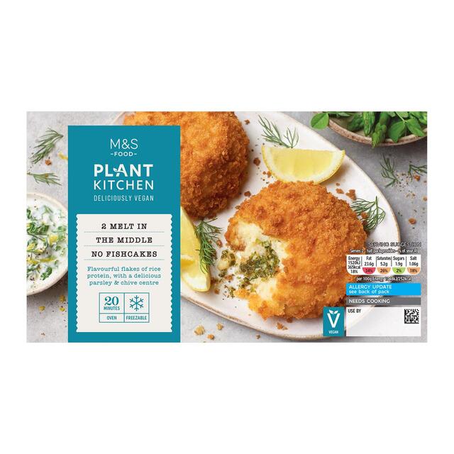 M&S Plant Kitchen Vegan 2 No Fish Cakes thumbnail 2