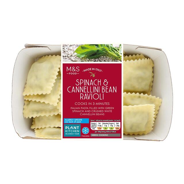 M&S Plant Kitchen Spinach & Cannellini Bean Ravioli thumbnail 2