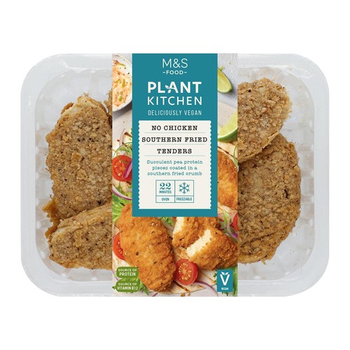 M&S Plant Kitchen Vegan No Chicken Southern Fried Tenders