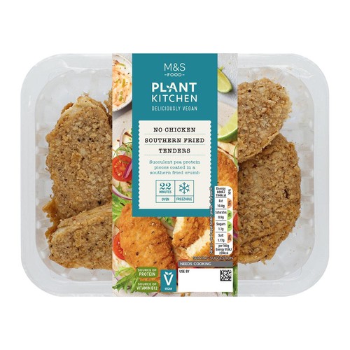 M&S Plant Kitchen Vegan No Chicken Southern Fried Tenders thumbnail 2