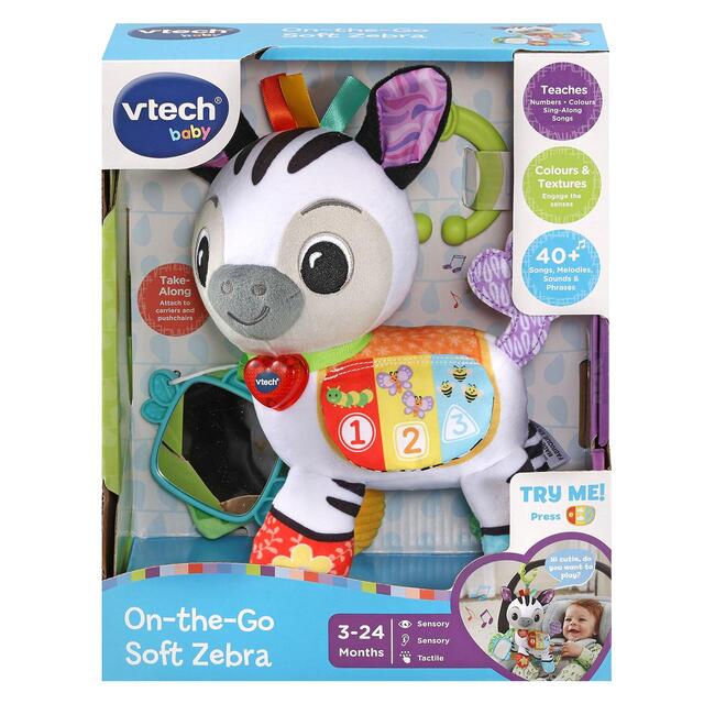 VTech On-the-Go Soft Zebra