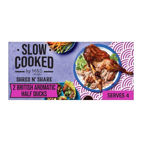 M&S Slow Cooked 2 Bone In Aromatic Half Ducks