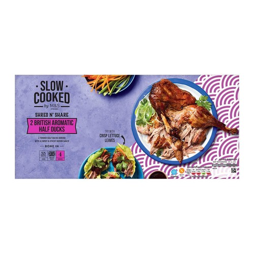 M&S Slow Cooked 2 Bone In Aromatic Half Ducks thumbnail 2