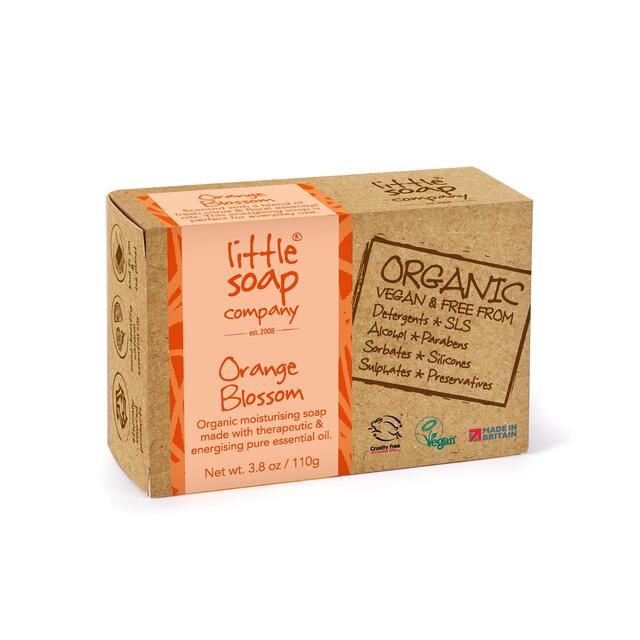 Little Soap Company Organic Bar Soap Orange Blossom 110g thumbnail 4