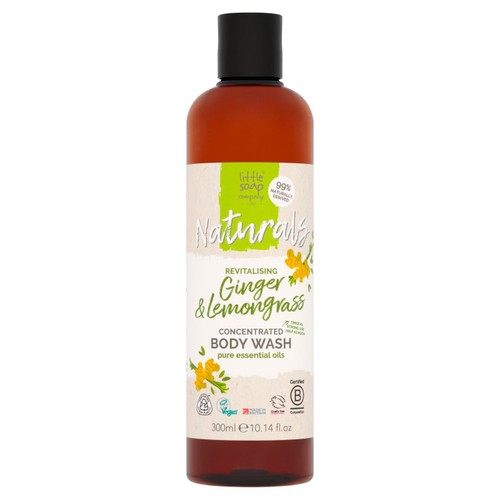 Little Soap Company Naturals Liquid Ginger & Lemongrass Body Wash 300ml