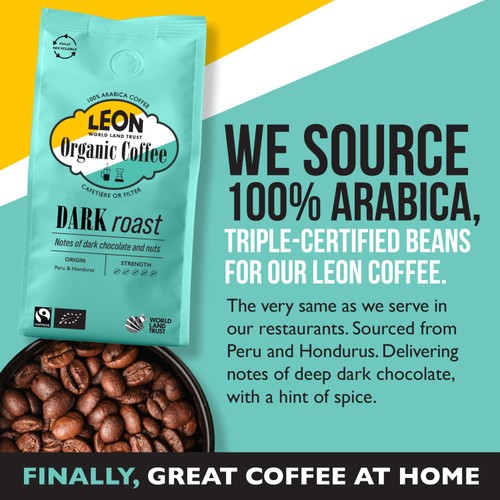 LEON Dark Roast Coffee Beans thumbnail 3