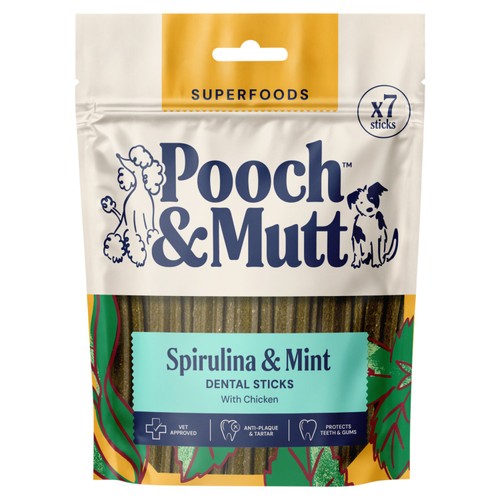 Pooch and Mutt Superfood Dental Sticks For Dogs