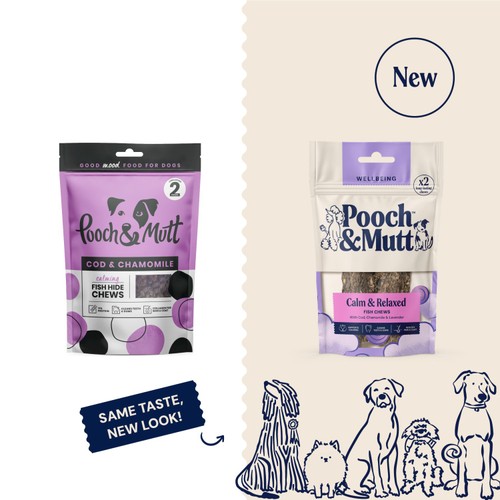 Pooch and Mutt Calming Fish Hide Chews thumbnail 2