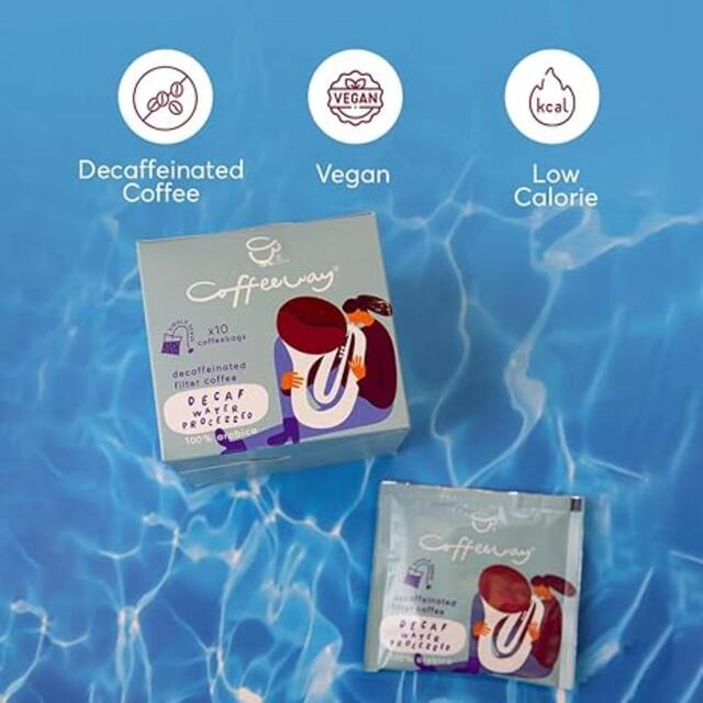 Coffeeway Decaf Water Processed Single Serve Coffee Bags thumbnail 5