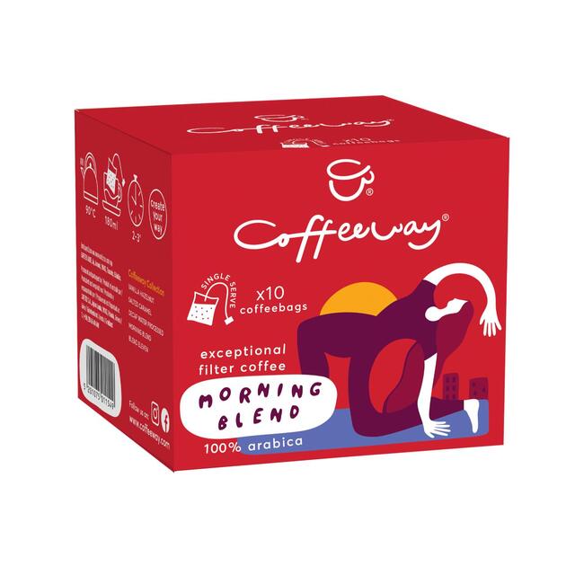 Coffeeway Morning Blend Single Serve Flavoured Coffee Bags thumbnail 3