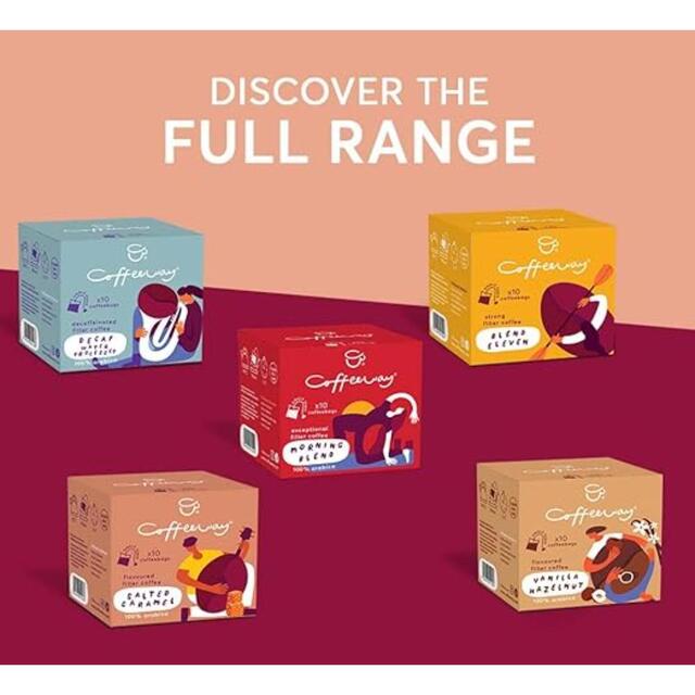 Coffeeway Morning Blend Single Serve Flavoured Coffee Bags thumbnail 4