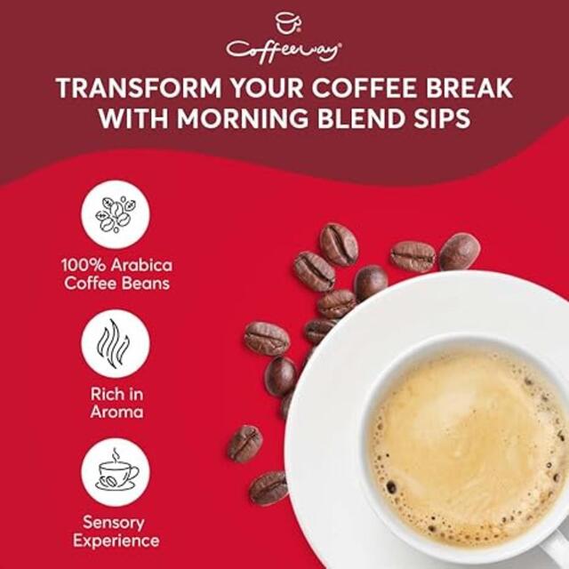 Coffeeway Morning Blend Single Serve Flavoured Coffee Bags thumbnail 5