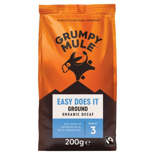 Grumpy Mule Organic Easy Does It Decaf Ground Coffee