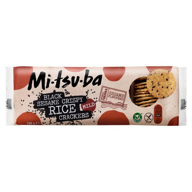 Mitsuba Black Sesame Crispy Rice Crackers