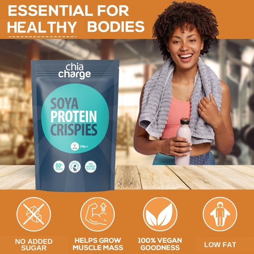 Chia Charge Soya Protein Crispies 80% thumbnail 4