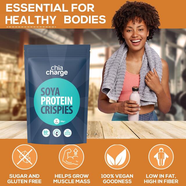 Chia Charge Soya Protein Crispies 80% thumbnail 4