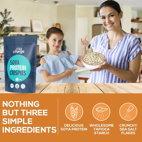 Chia Charge Soya Protein Crispies 80% thumbnail 4