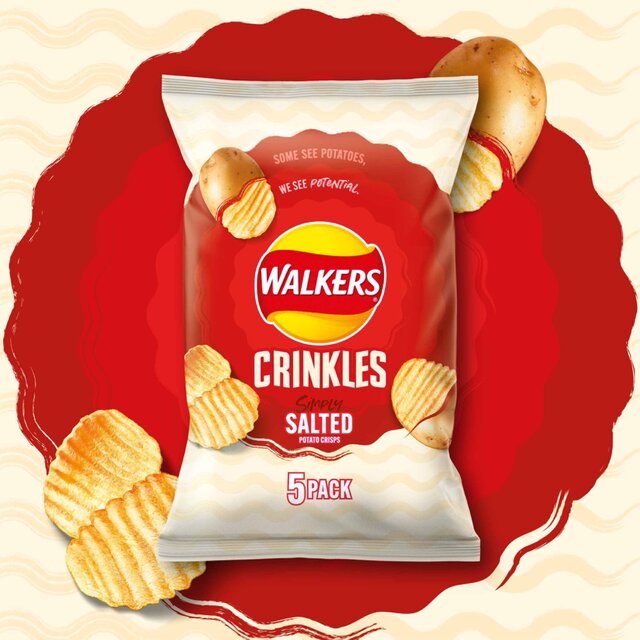 Walkers Crinkles Simply Salted Multipack Crisps thumbnail 2