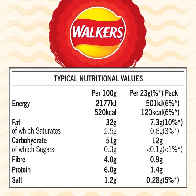 Walkers Crinkles Simply Salted Multipack Crisps thumbnail 3