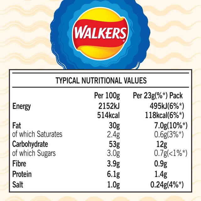 Walkers Crinkles Cheese and Onion Multipack Crisps thumbnail 5