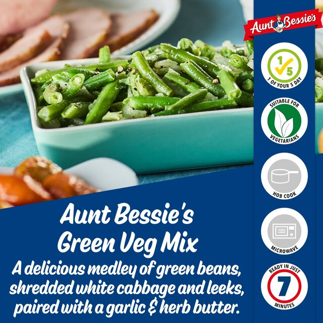 Aunt Bessie's Green Veg Mix with a Garlic & Herb Butter thumbnail 4