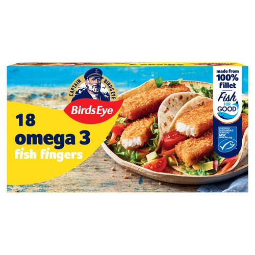 Birds Eye 18 Breaded Omega 3 Fish Fingers