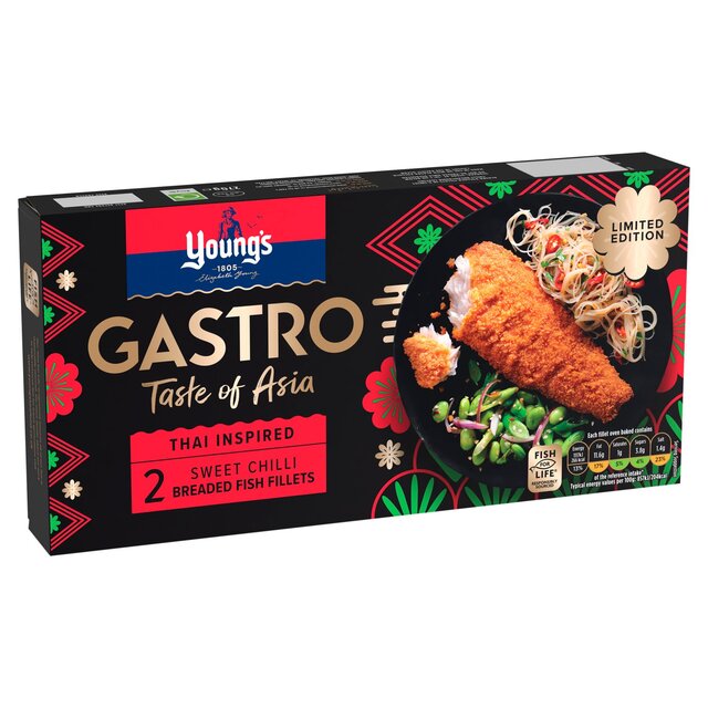 Young's Gastro Taste of Asia 2 Breaded Sweet Chilli Fillets thumbnail 2