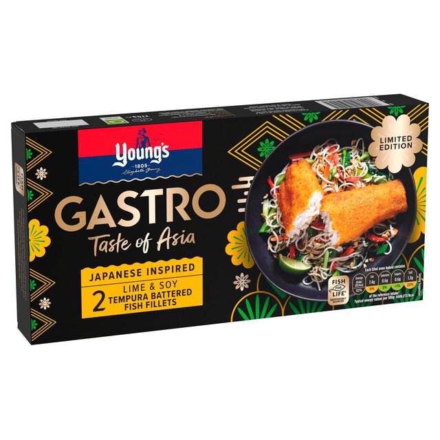 Young's Gastro Taste of Asia 2 Tempura Lime and Soy Fish Fillets