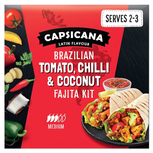 Capsicana Brazilian Tomato, Chilli & Coconut Fajita kit